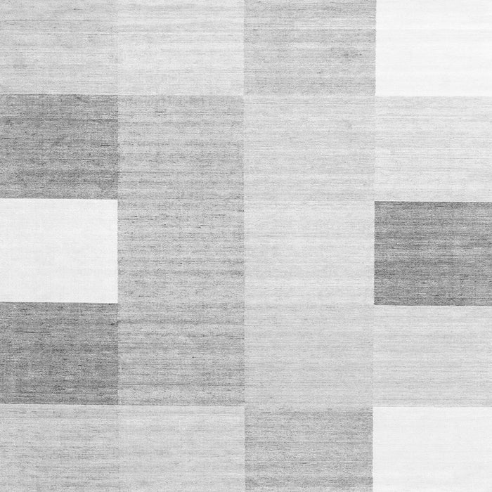 Serging Thickness of Checkered Gray Modern Rug, con1805gry