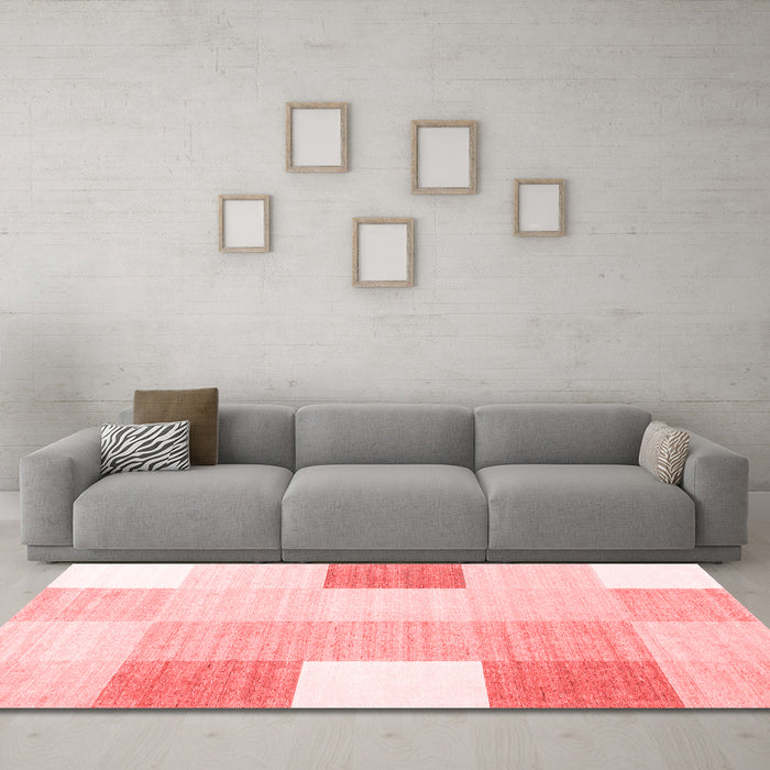 Modern Red Washable Rugs