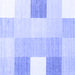 Square Checkered Blue Modern Rug, con1805blu