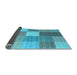 Sideview of Checkered Light Blue Modern Rug, con1806lblu