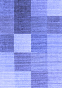 Checkered Blue Modern Rug, con1806blu