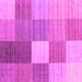 Square Checkered Pink Modern Rug, con1806pnk