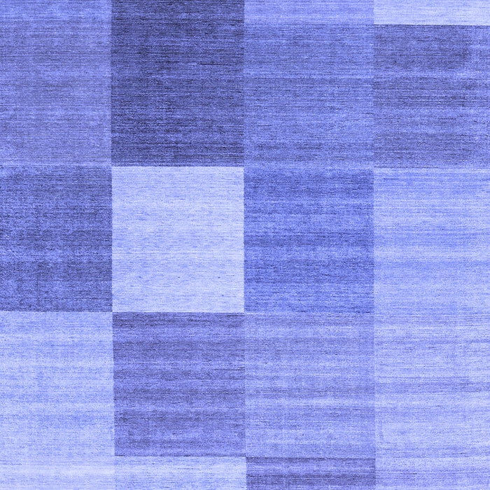 Machine Washable Checkered Blue Modern Rug, wshcon1806blu