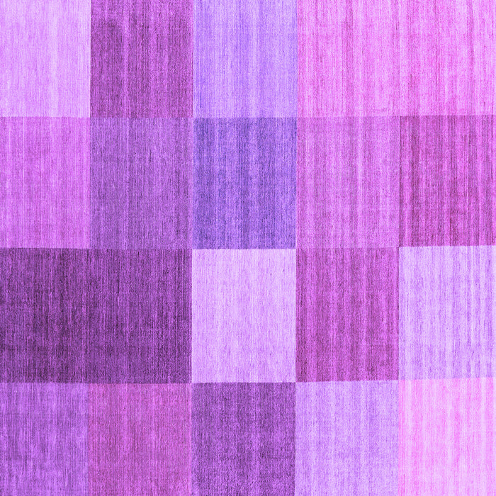 Square Checkered Purple Modern Rug, con1806pur