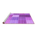 Sideview of Machine Washable Checkered Purple Modern Area Rugs, wshcon1806pur