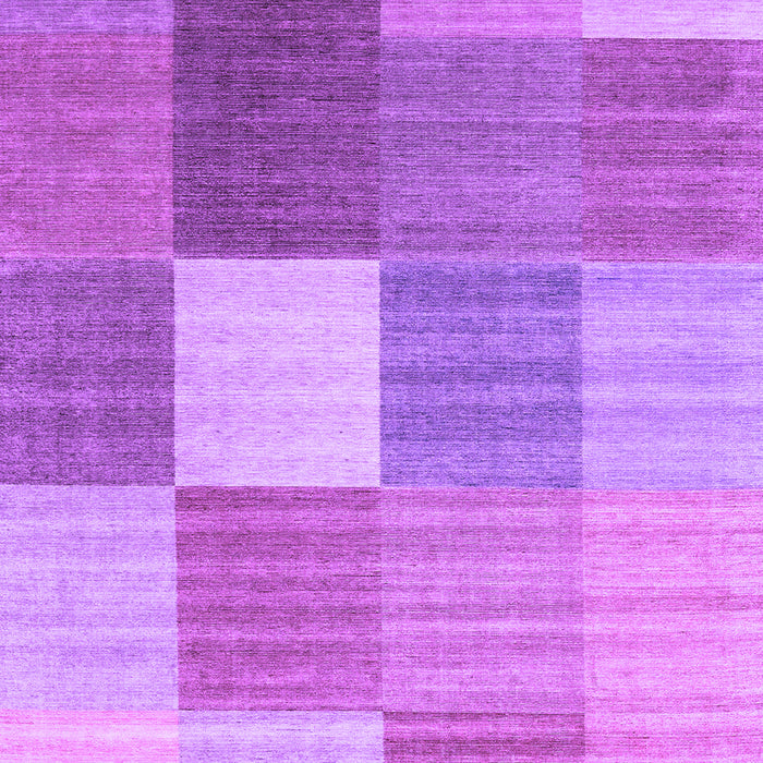 Checkered Purple Modern Rug, con1806pur