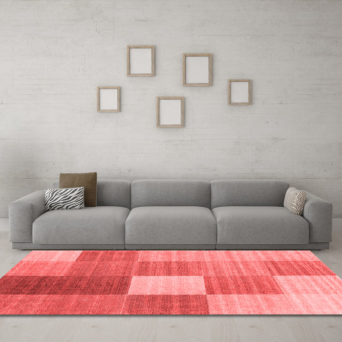 Modern Red Washable Rugs