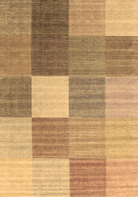 Checkered Brown Modern Rug, con1806brn