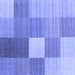 Square Checkered Blue Modern Rug, con1806blu