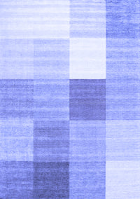 Checkered Blue Modern Rug, con1807blu