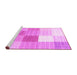 Sideview of Machine Washable Checkered Pink Modern Rug, wshcon1807pnk