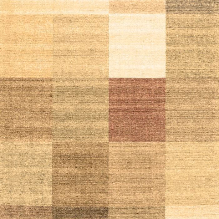 Checkered Brown Modern Rug, con1807brn