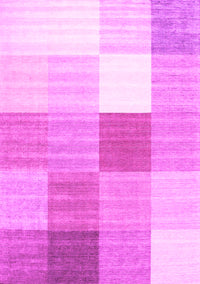 Checkered Pink Modern Rug, con1807pnk