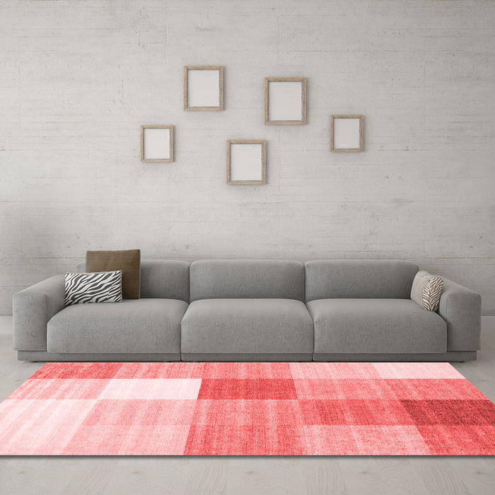 Modern Red Washable Rugs