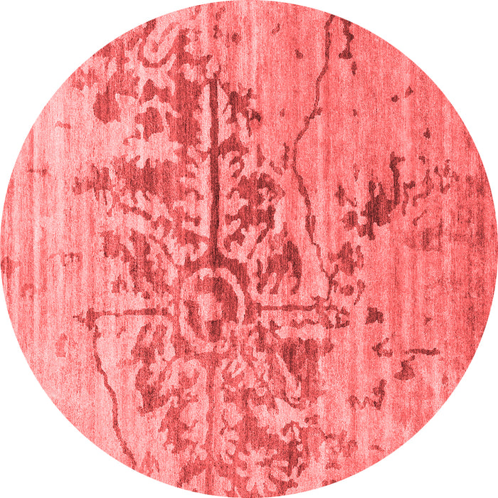 Machine Washable Abstract Red Contemporary Rug, wshcon1808red