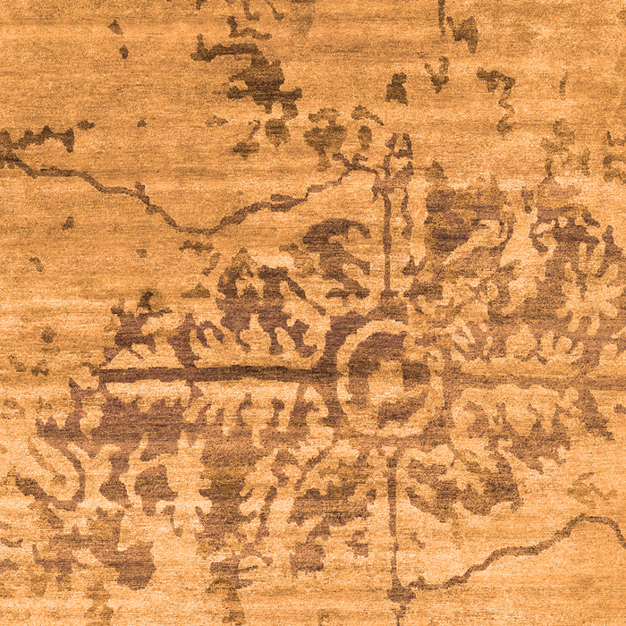 Abstract Orange Contemporary Rug, con1808org