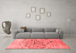 Contemporary Red Washable Rugs