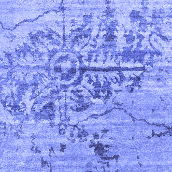 Abstract Blue Contemporary Rug, con1808blu