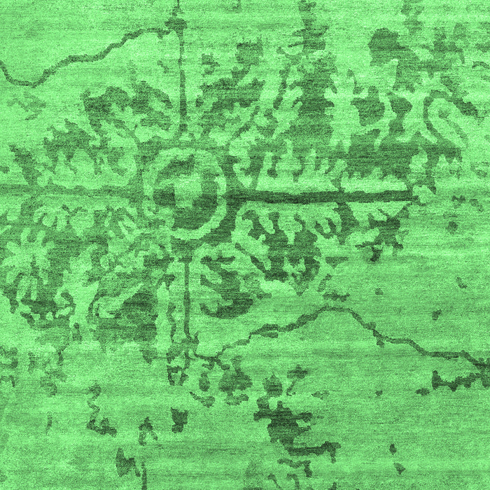 Abstract Emerald Green Contemporary Rug, con1808emgrn