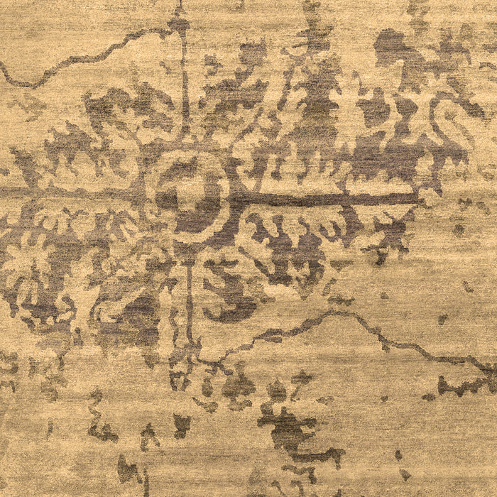 Machine Washable Abstract Brown Contemporary Rug, wshcon1808brn