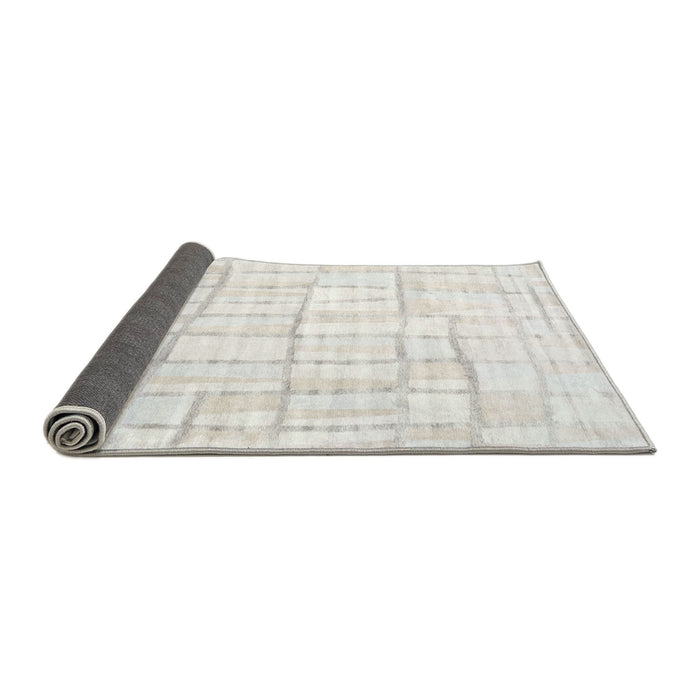 Thickness of Contemporary Platinum Gray Modern Rug, con1809