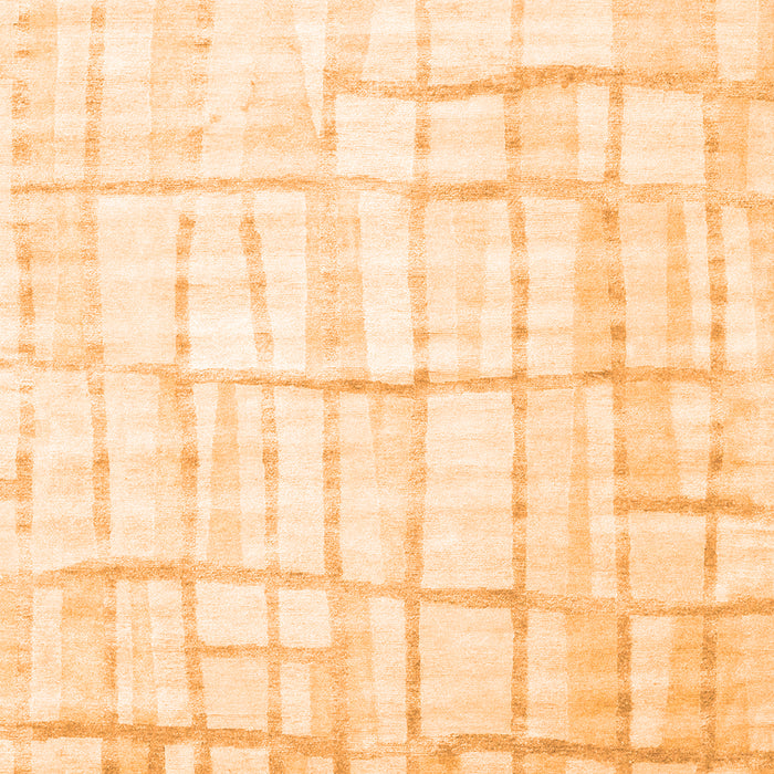 Serging Thickness of Machine Washable Abstract Orange Contemporary Area Rugs, wshcon1809org