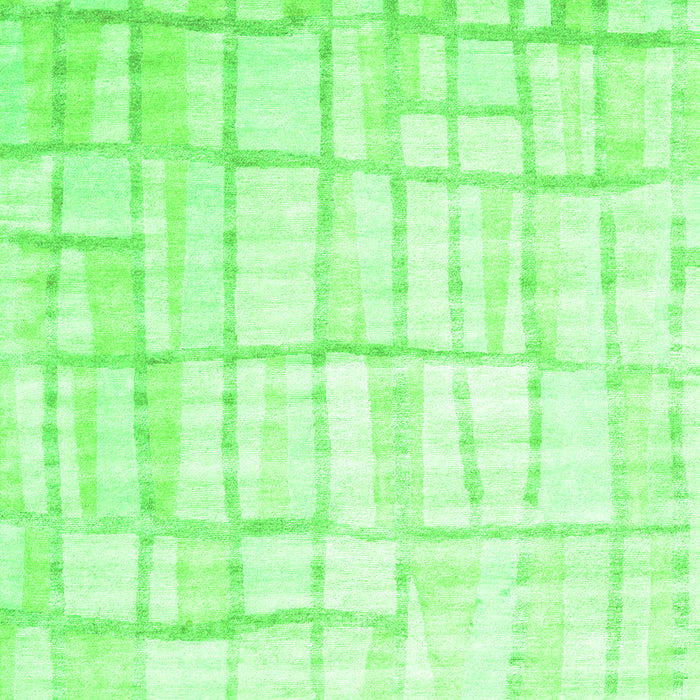 Abstract Green Contemporary Rug, con1809grn