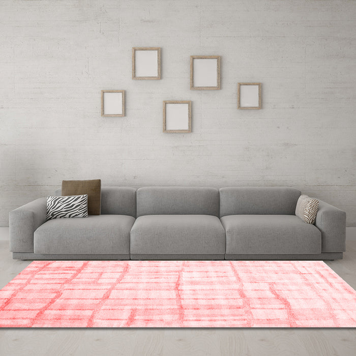 Contemporary Red Washable Rugs