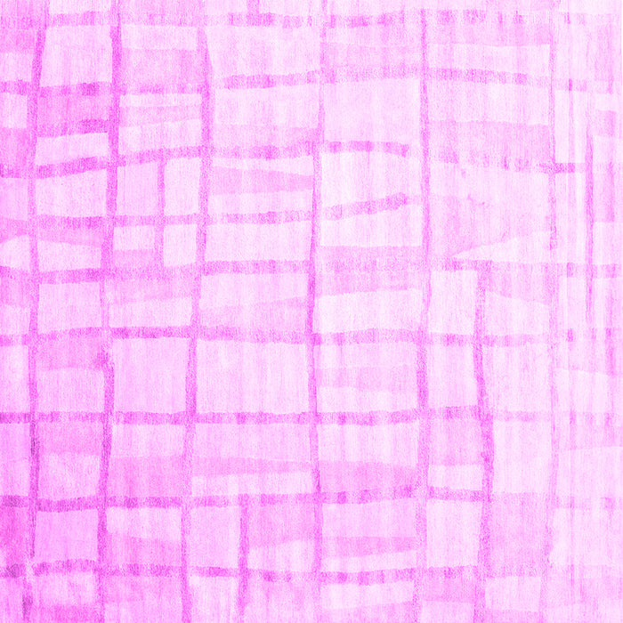 Square Machine Washable Abstract Pink Contemporary Rug, wshcon1809pnk