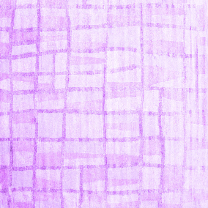 Square Machine Washable Abstract Purple Contemporary Area Rugs, wshcon1809pur