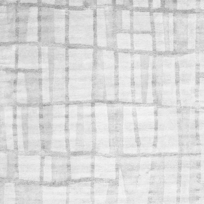 Abstract Gray Contemporary Rug, con1809gry