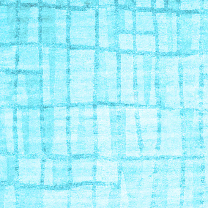 Machine Washable Abstract Light Blue Contemporary Rug, wshcon1809lblu