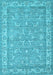 Abstract Light Blue Contemporary Rug, con180lblu