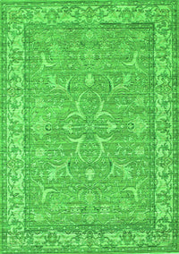 Abstract Green Contemporary Rug, con180grn