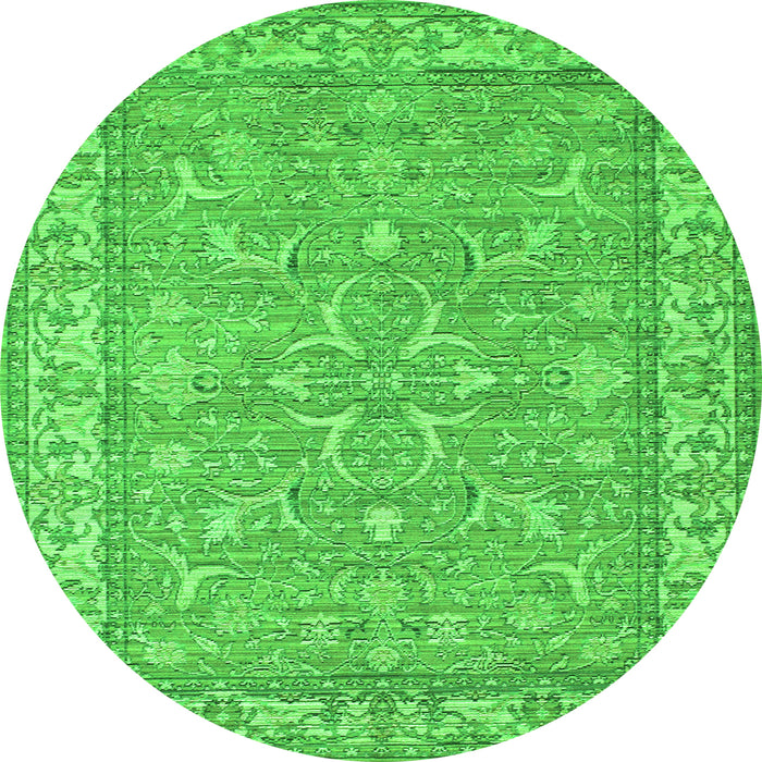 Machine Washable Abstract Green Contemporary Area Rugs, wshcon180grn