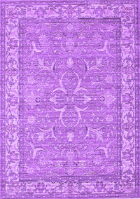 Abstract Purple Contemporary Rug, con180pur