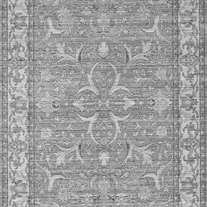 Serging Thickness of Machine Washable Abstract Gray Contemporary Rug, wshcon180gry