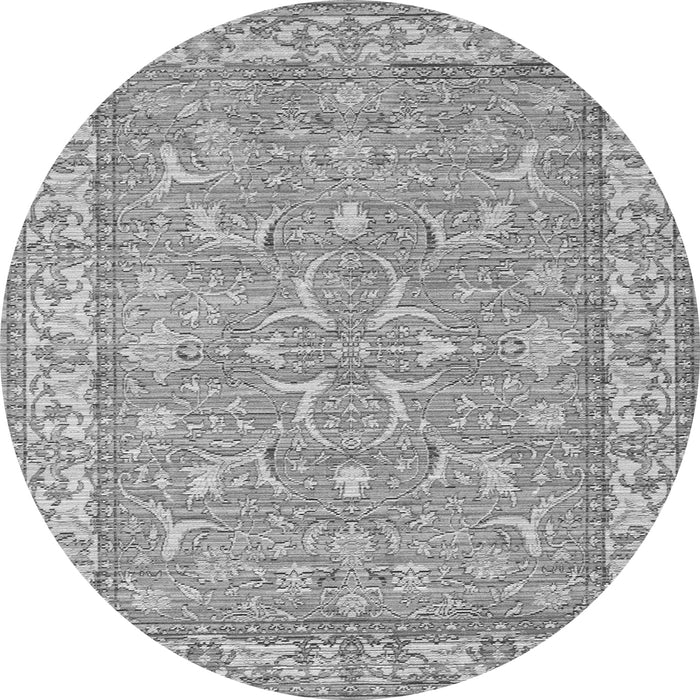 Machine Washable Abstract Gray Contemporary Rug, wshcon180gry