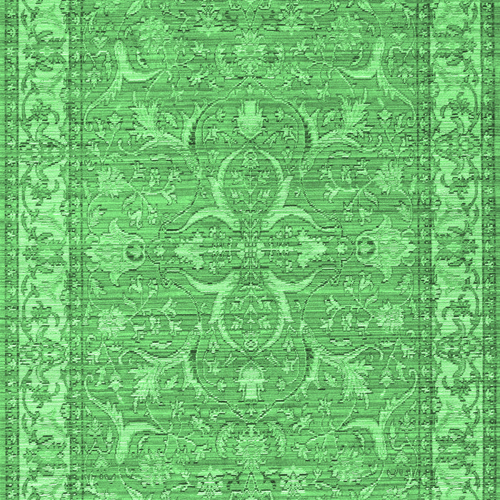 Machine Washable Abstract Emerald Green Contemporary Area Rugs, wshcon180emgrn