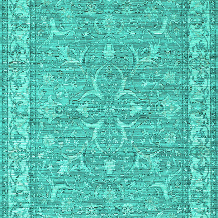 Abstract Turquoise Contemporary Rug, con180turq