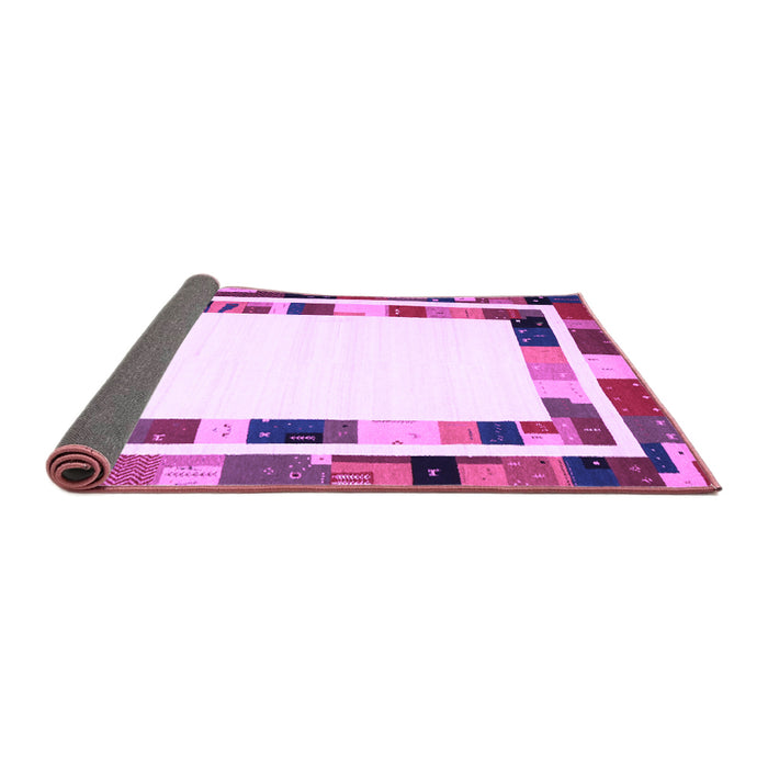 Sideview of Abstract Purple Contemporary Rug, con1810pur