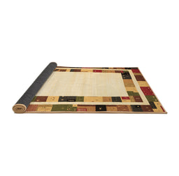Sideview of Abstract Brown Contemporary Rug, con1810brn