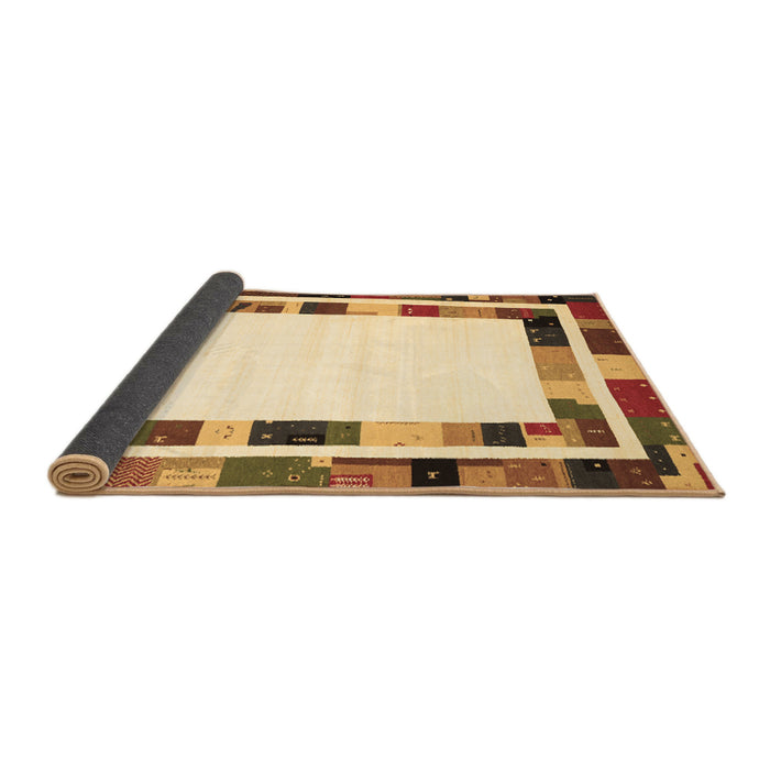 Sideview of Abstract Brown Contemporary Rug, con1810brn