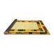 Sideview of Abstract Yellow Contemporary Rug, con1810yw