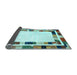 Sideview of Abstract Light Blue Contemporary Rug, con1810lblu