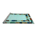 Sideview of Machine Washable Abstract Light Blue Contemporary Rug, wshcon1810lblu