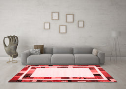 Contemporary Red Washable Rugs