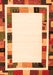 Serging Thickness of Machine Washable Abstract Orange Contemporary Area Rugs, wshcon1810org