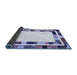 Sideview of Abstract Blue Contemporary Rug, con1810blu