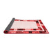 Abstract Red Contemporary Area Rugs